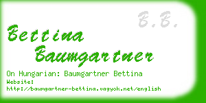 bettina baumgartner business card